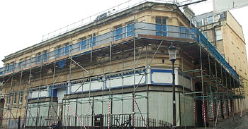 With scaffolding